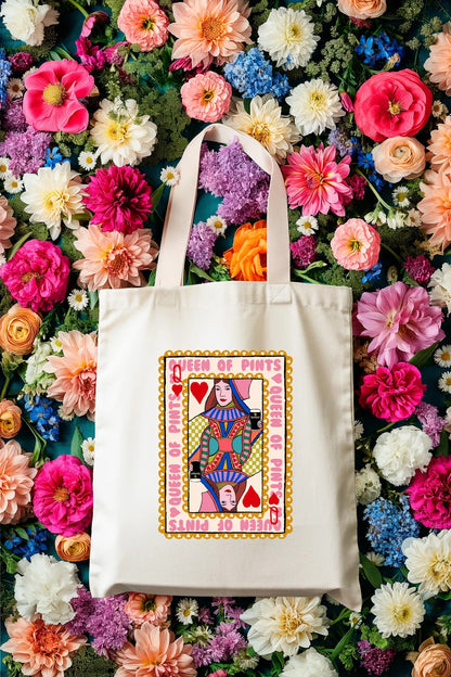 Queen of Pints | Guinness Irish Tote Bag | Mauds Studio