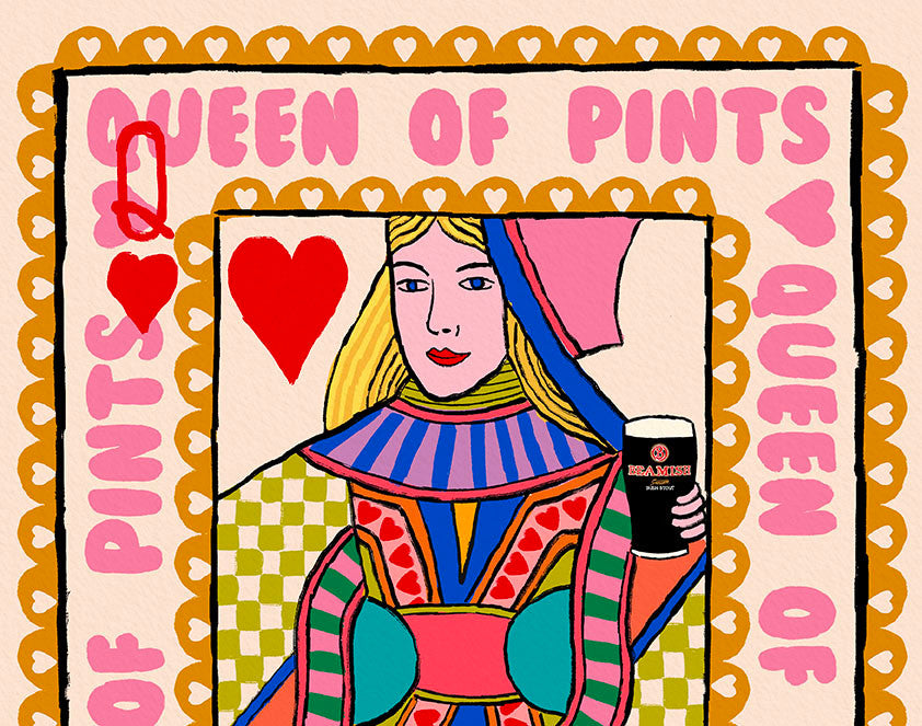 Beamish Stout | Queen of Pints Print: Irish Pub Wall Art alternative view | Mauds Studio