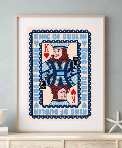Dublin King or Queen Playing Card Print - Guinness Print | Mauds Studio