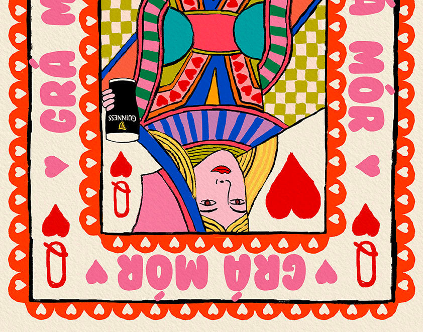 Grá Mór Pride | Kings or Queens Playing Card Print | LGBTQ+ | Big Love alternative view | Mauds Studio