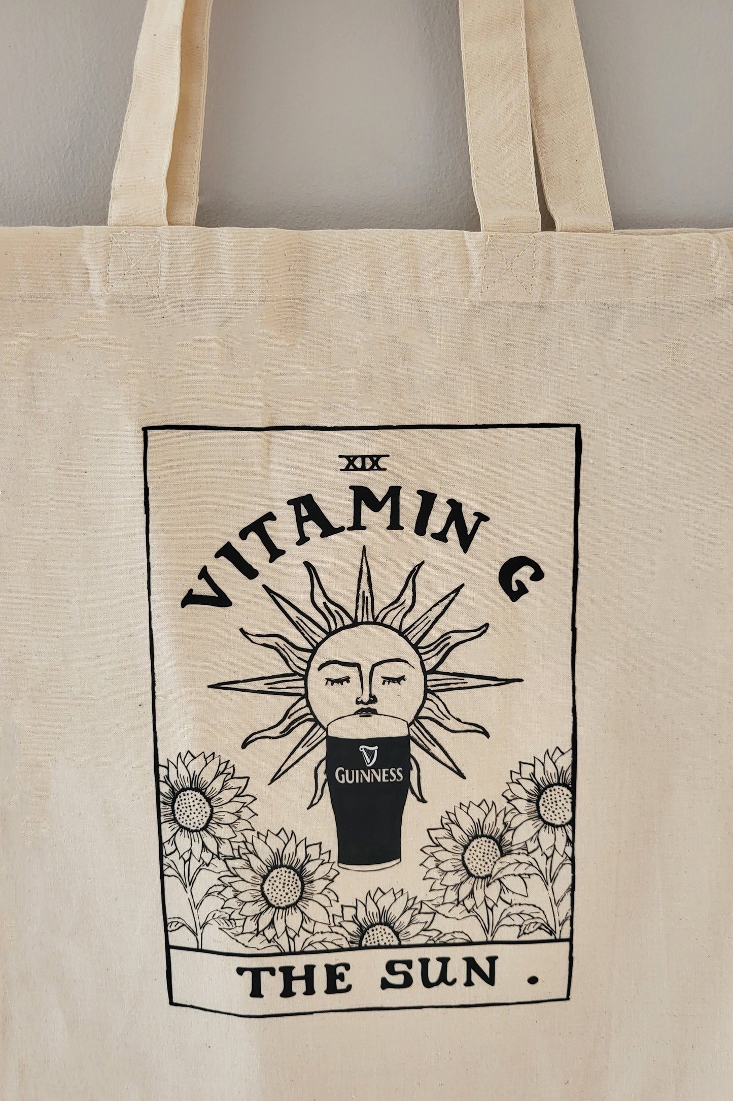 Vitamin G - Guinness | Irish Tarot Card Graphic Tote Bag product photo 5 | Mauds Studio