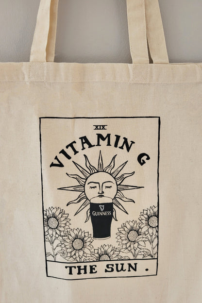 Vitamin G - Guinness | Irish Tarot Card Graphic Tote Bag product photo 5 | Mauds Studio