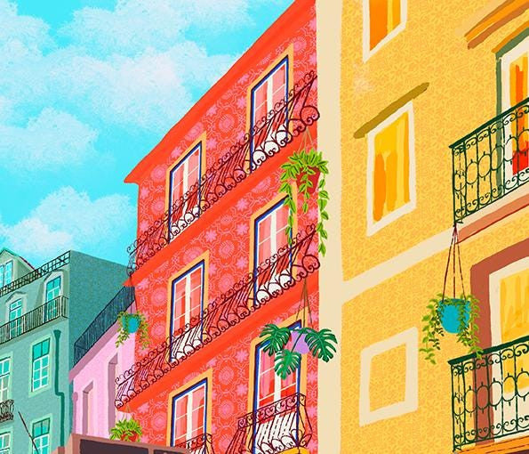 Lisbon, Portugal Tram 28 Travel Print product photo 5 | Mauds Studio