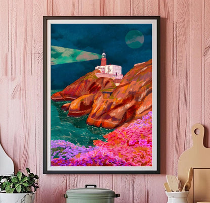 Howth Head, Dublin Lighthouse Print | Mauds Studio