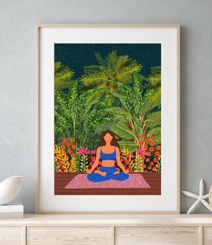 Yoga & Pilates, Meditation Print | Mauds Studio
