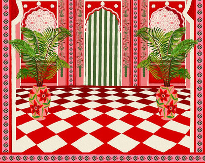 Villa Palladio Jaipur | Travel Art Print alternative view | Mauds Studio