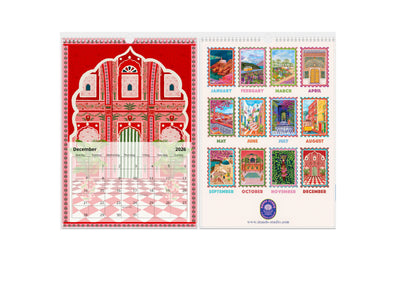 A3 2026 Travel Destinations Calendar | A3 Wall Calendar product photo 6 | Mauds Studio