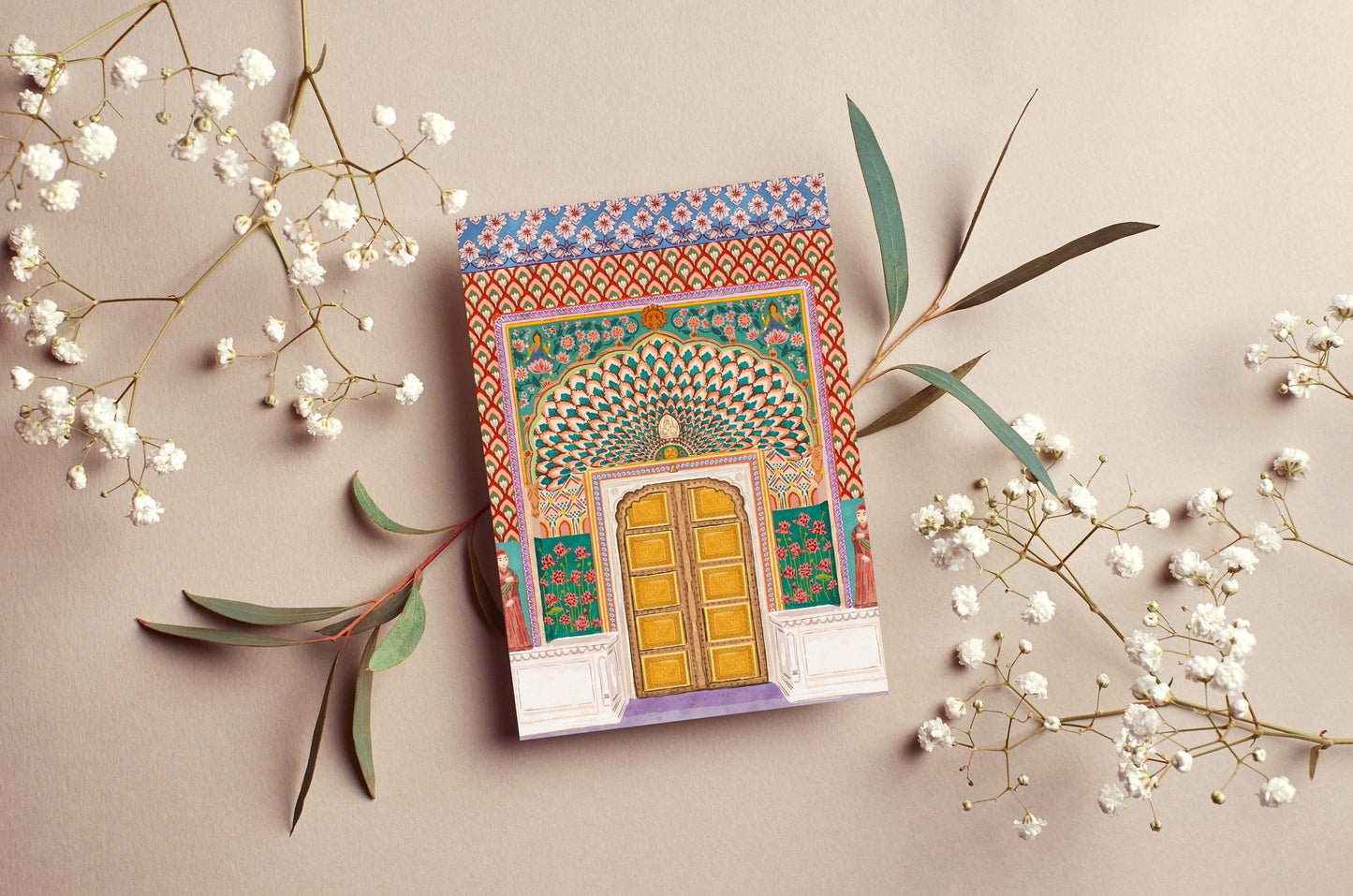 Lotus Gate, Jaipur Greeting Card | Mauds Studio
