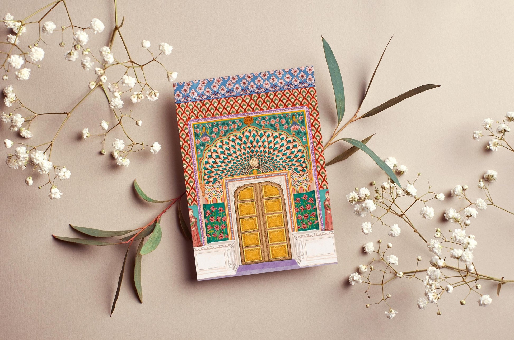 Lotus Gate, Jaipur Greeting Card | Mauds Studio