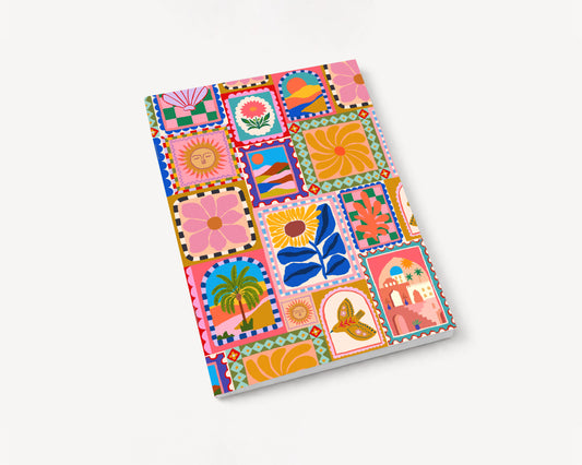 A5 Travel Stamps | Softcover Notebook | 52 Pages | Mauds Studio