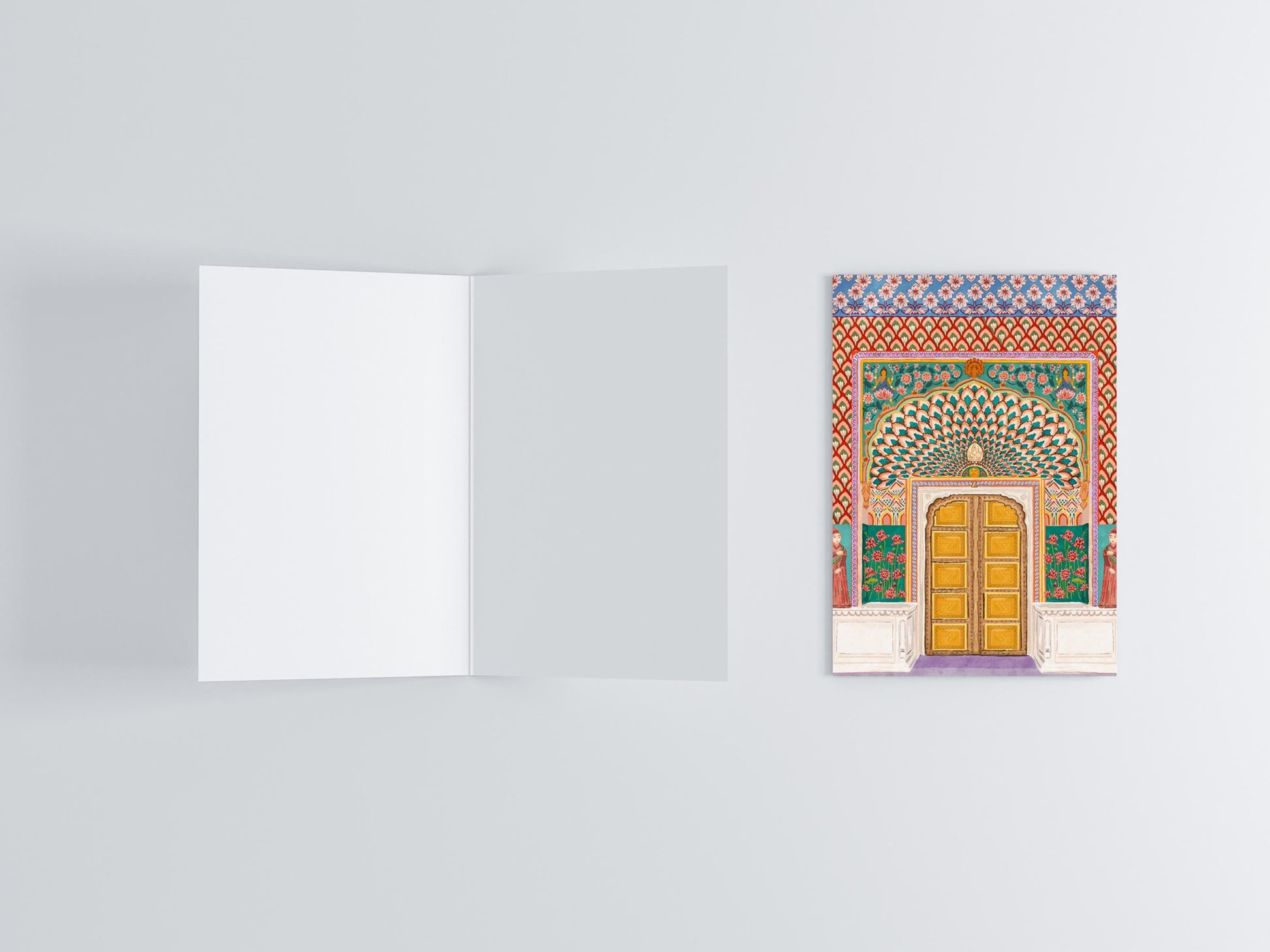 Lotus Gate, Jaipur Greeting Card flat lay photo | Mauds Studio