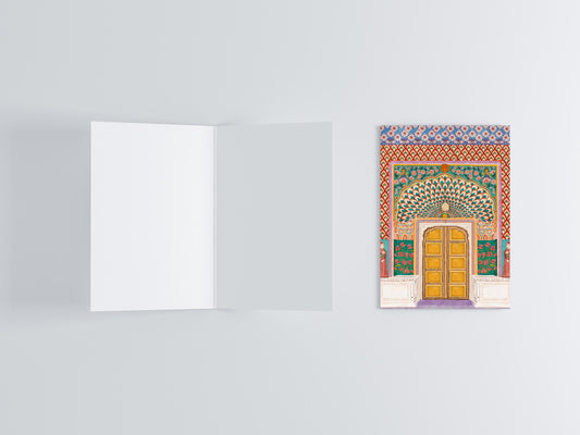 Lotus Gate, Jaipur Greeting Card flat lay photo | Mauds Studio