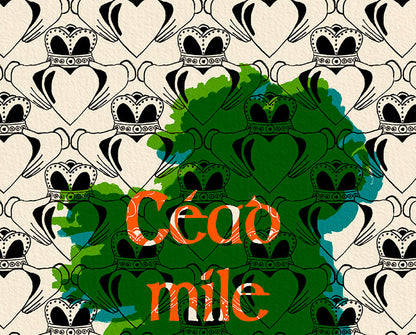Céad Míle Fáilte | Claddagh Art Print product photo 5 | Mauds Studio