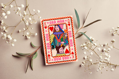 Grá Mór Irish Love Greeting Card | Irish Anniversaries, Engagements close up detail | Mauds Studio