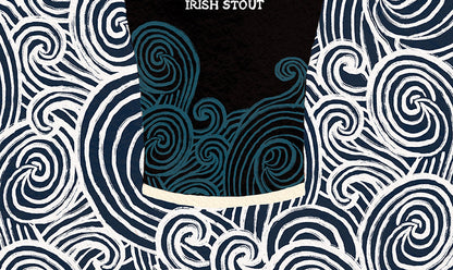 Vitamin B Beamish Sea Waves Print close up detail | Mauds Studio