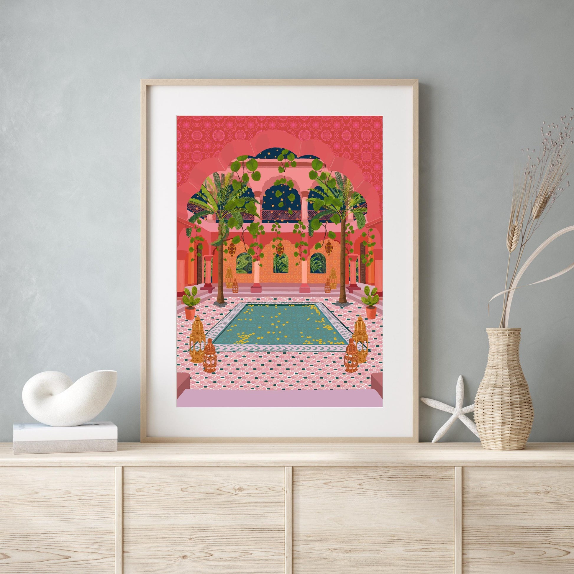 Set of 2 Morocco Travel Prints close up detail | Mauds Studio