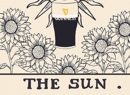 Split The G - Guinness Tarot Card Print alternative view | Mauds Studio