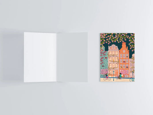 Amsterdam City Greeting Card flat lay photo | Mauds Studio