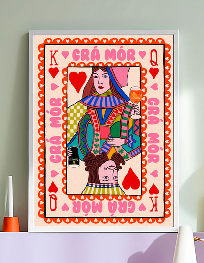 Grá Mór – Big Love Irish Wall Art shown in a room setting | Mauds Studio