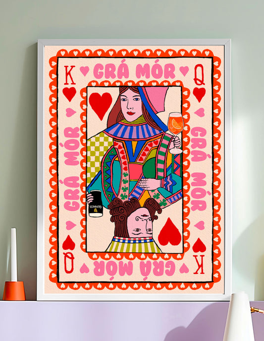 Grá Mór – Big Love Irish Wall Art shown in a room setting | Mauds Studio