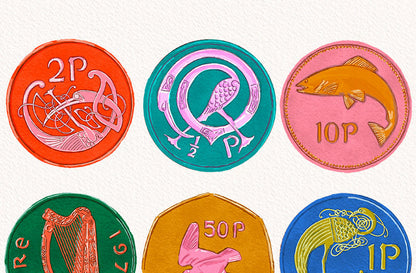 Set of 2 Irish Prints | Irish Stamps | Irish Coins product photo 6 | Mauds Studio