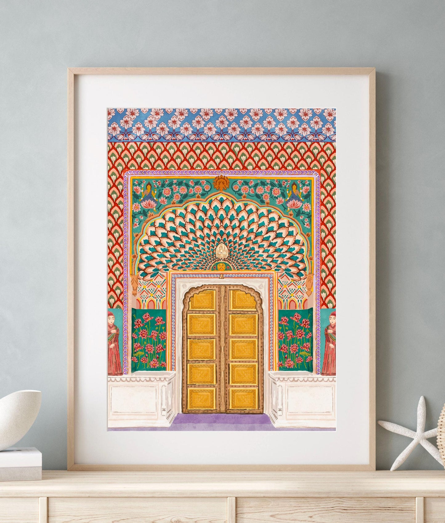 Lotus Gate, Jaipur Palace Print | Mauds Studio