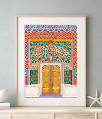 Lotus Gate, Jaipur Palace Print | Mauds Studio