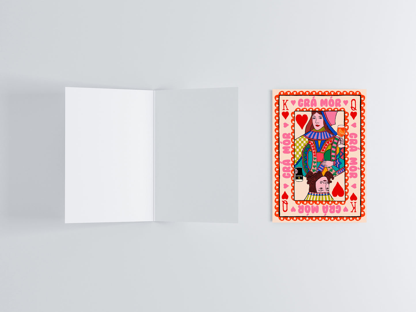 Grá Mór Irish Love Greeting Card | Irish Anniversaries, Engagements flat lay photo | Mauds Studio
