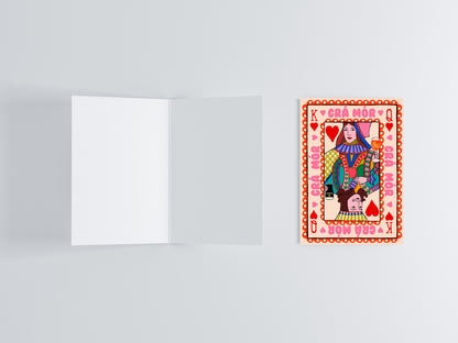 Grá Mór Irish Love Greeting Card | Irish Anniversaries, Engagements flat lay photo | Mauds Studio