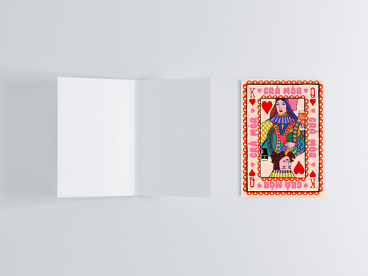 Grá Mór Irish Love Greeting Card | Irish Anniversaries, Engagements flat lay photo | Mauds Studio