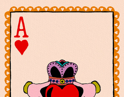 Claddagh Ace of Hearts Irish Wall Art alternative view | Mauds Studio