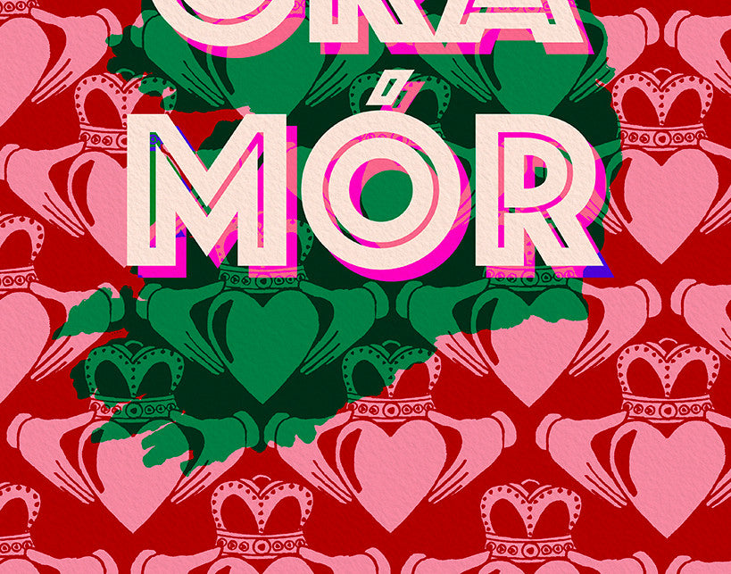 Grá Mór Claddagh Print - Irish Art alternative view | Mauds Studio