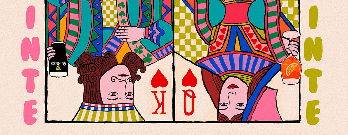 Sláinte Playing Card Art Print | Landscape close up detail | Mauds Studio