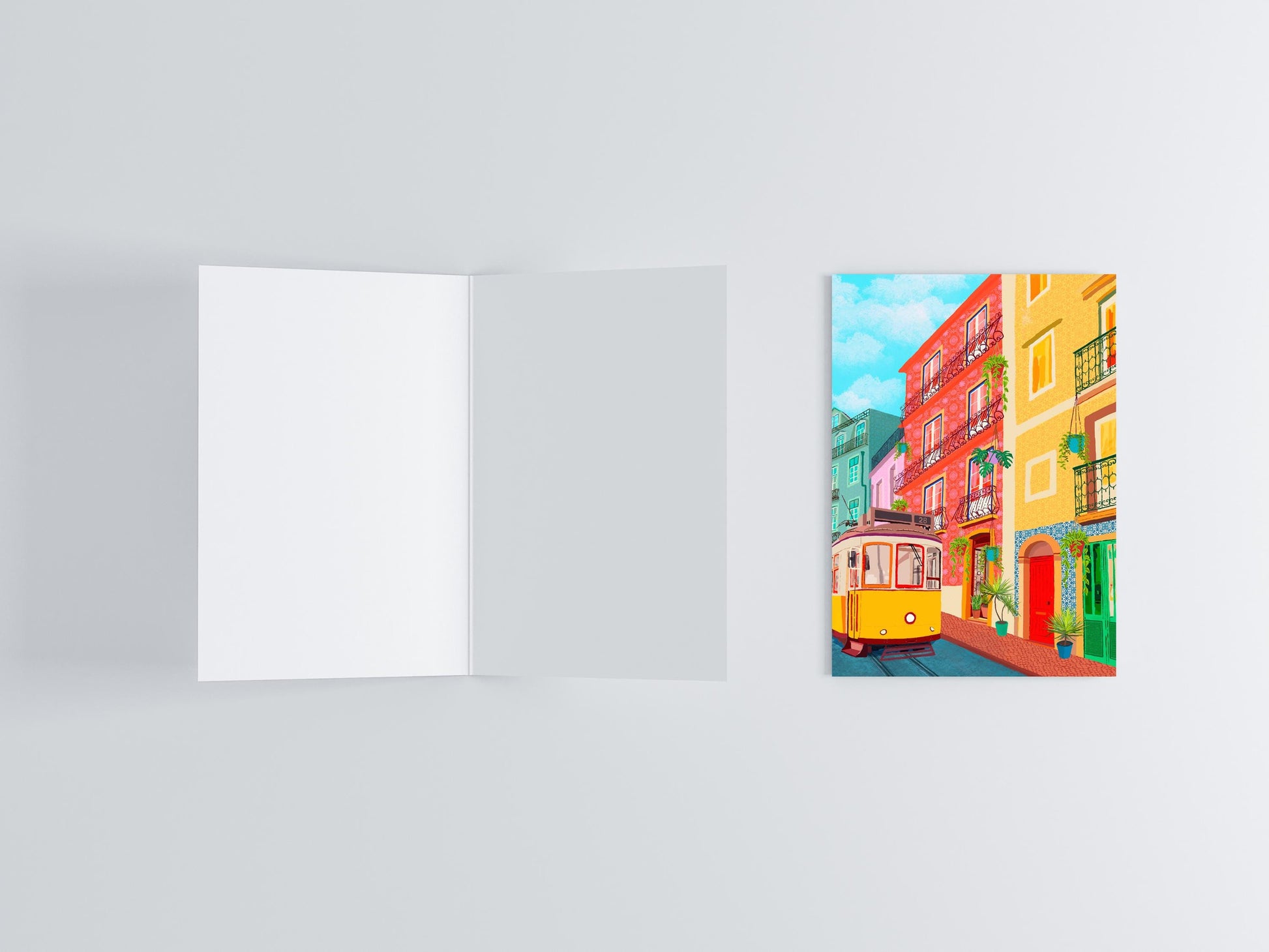 4 Pack European Travel Greeting Cards product photo 6 | Mauds Studio