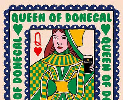 Donegal King or Queen - Playing Card Guinness Print alternative view | Mauds Studio