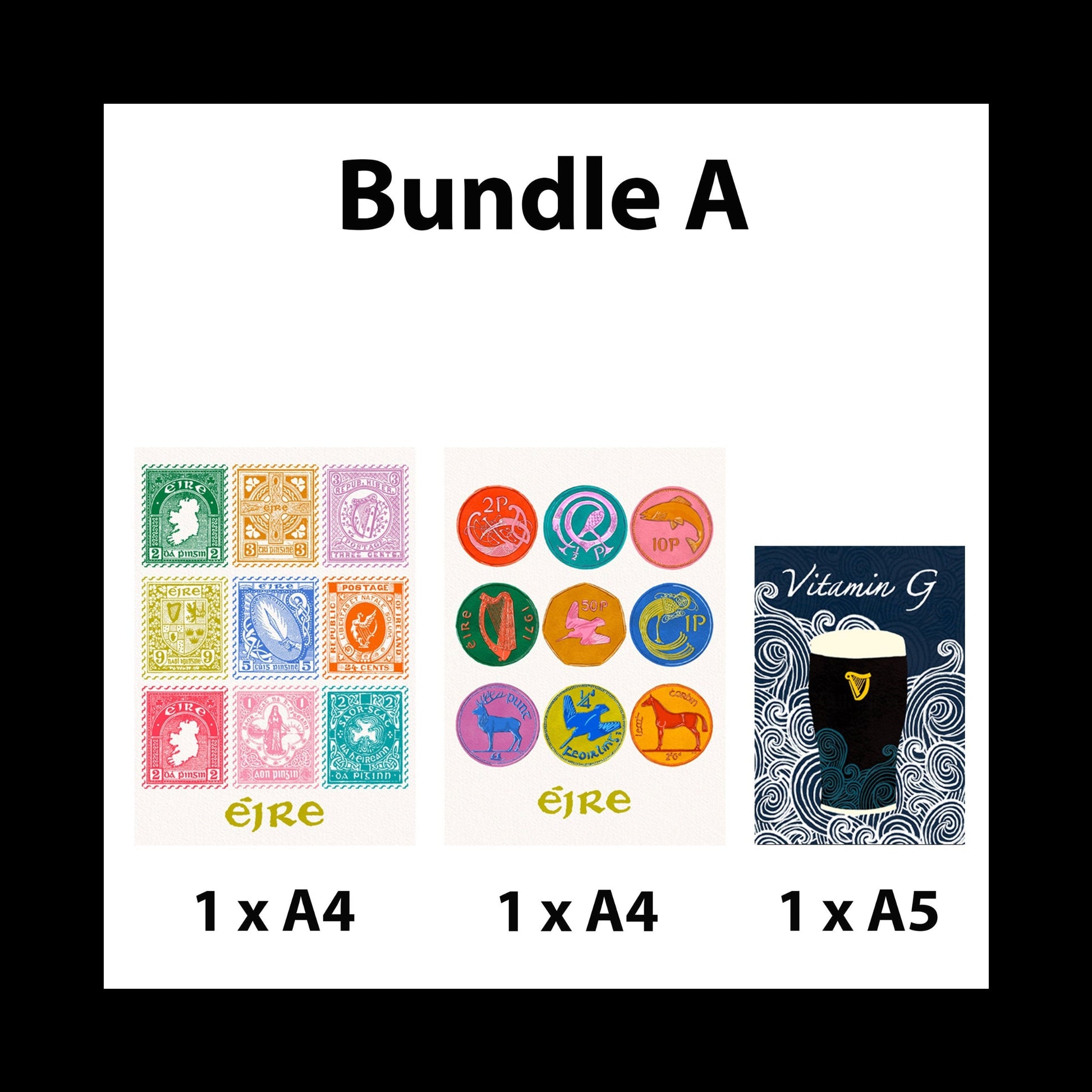 Irish Print Bundle - Studio Sample Sale *Minor Imperfections* close up detail | Mauds Studio