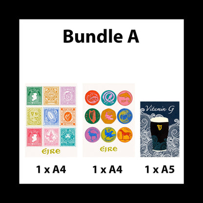 Irish Print Bundle - Studio Sample Sale *Minor Imperfections* close up detail | Mauds Studio