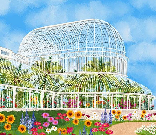 Irish Botanic Gardens Wall Art Print close up detail | Mauds Studio