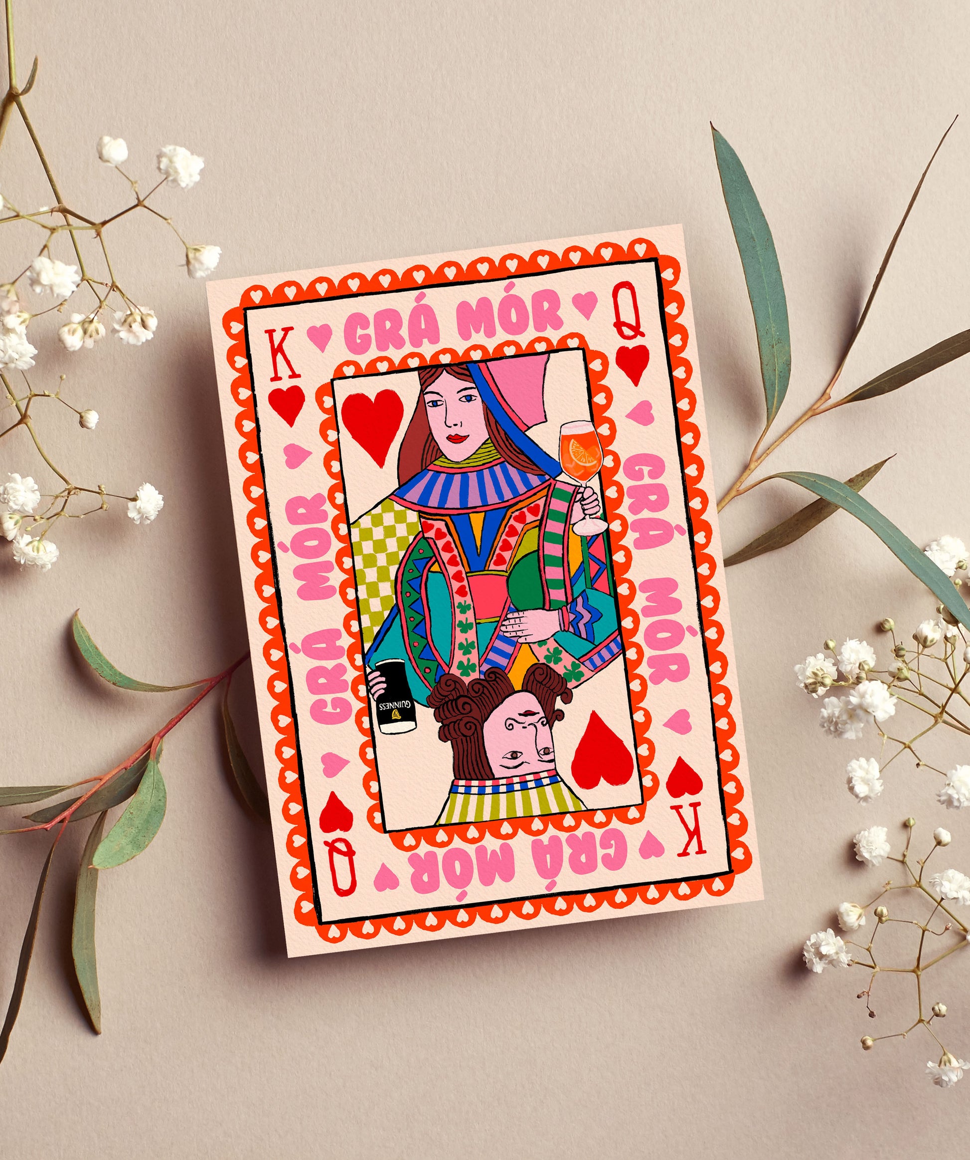 Grá Mór Irish Love Greeting Card | Irish Anniversaries, Engagements | Mauds Studio