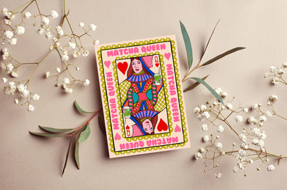 Matcha Queen A6 Greeting Card | Mauds Studio