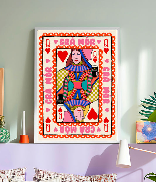 Grá Mór Pride | Kings or Queens Playing Card Print | LGBTQ+ | Big Love | Mauds Studio