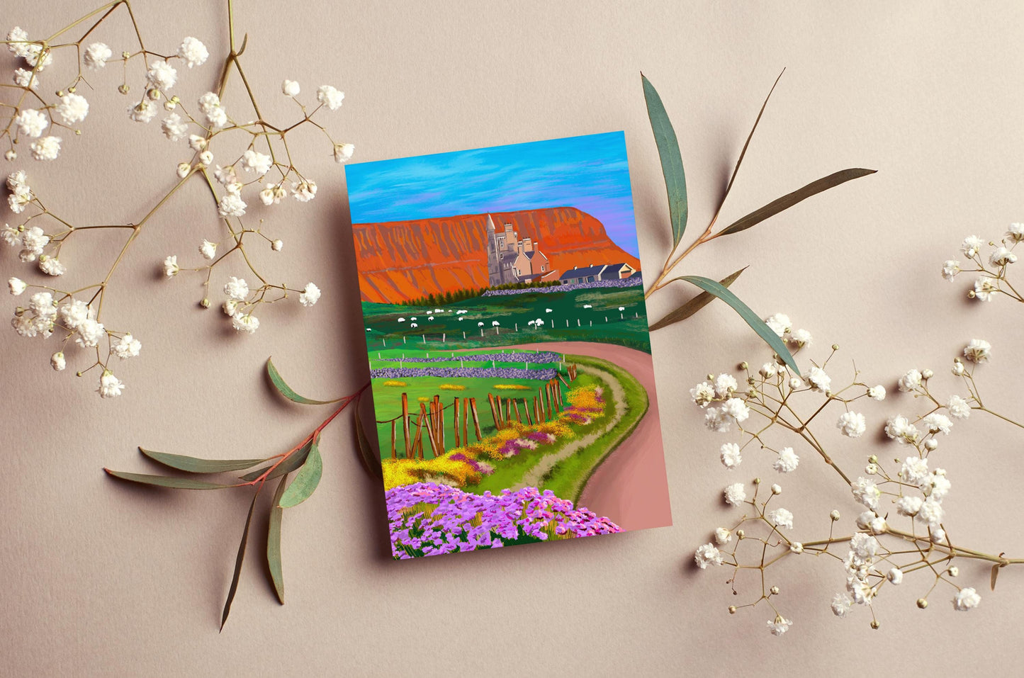 Mullaghmore And Benbulben Greeting Card | Mauds Studio