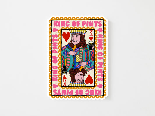 King of Pints Guinness Sticker : Irish Vinyl Sticker | Mauds Studio