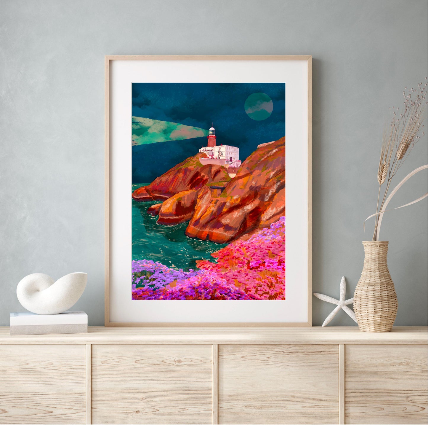 Howth Head, Dublin Lighthouse Print product photo 5 | Mauds Studio