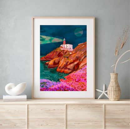 Howth Head, Dublin Lighthouse Print product photo 5 | Mauds Studio