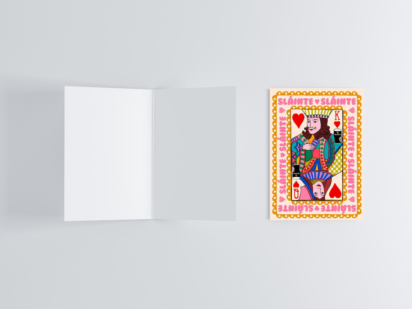 Sláinte Guinness Greeting Card flat lay photo | Mauds Studio
