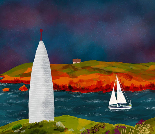 Baltimore Beacon, West Cork Print shown in a room setting | Mauds Studio