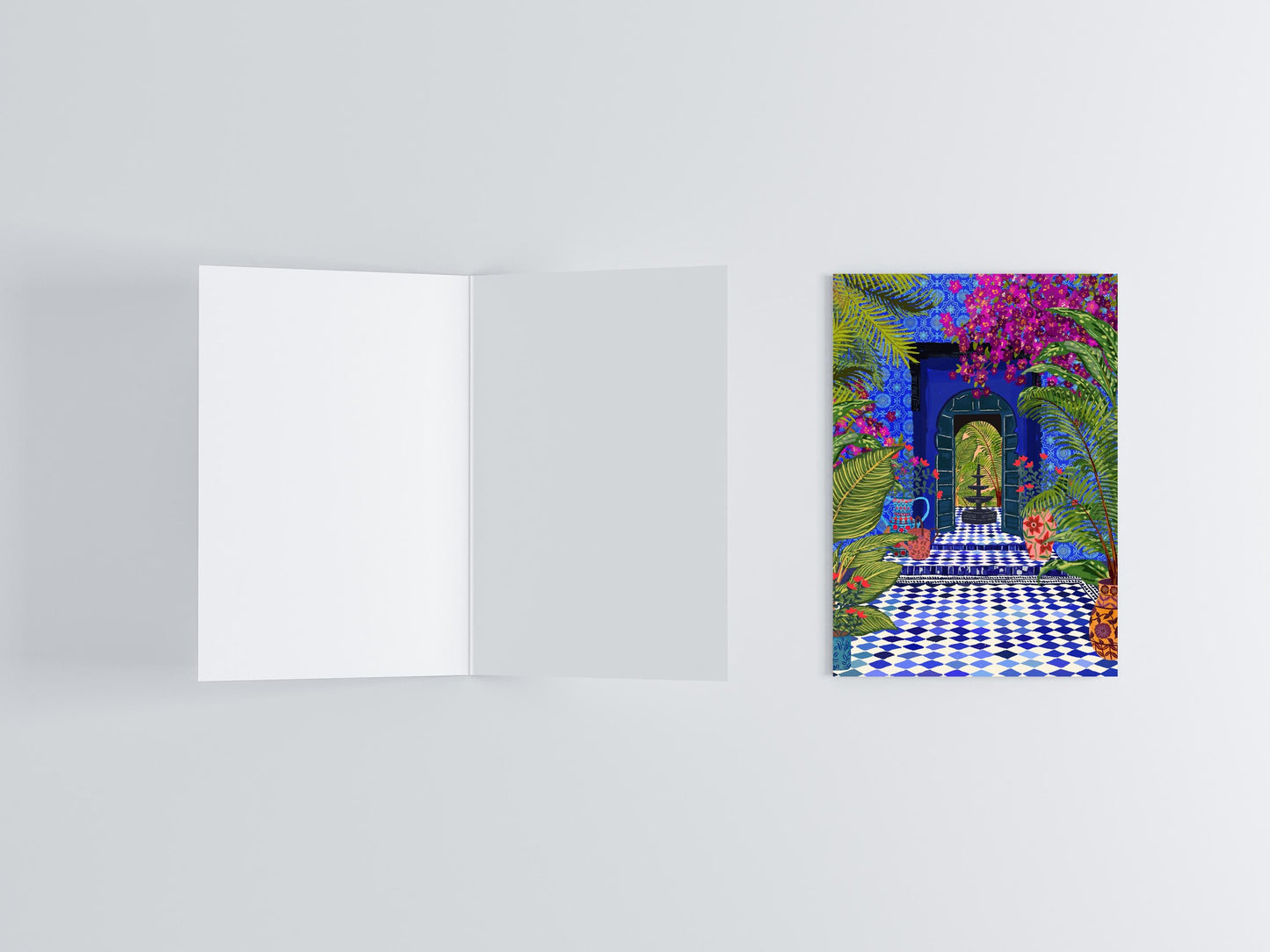 Moroccan Greeting Cards | 2 Pack flat lay photo | Mauds Studio