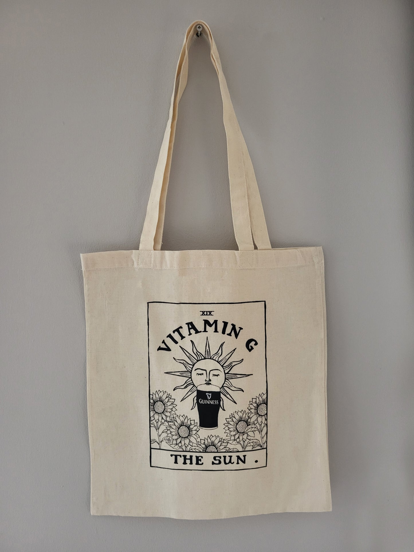 Vitamin G - Guinness | Irish Tarot Card Graphic Tote Bag alternative view | Mauds Studio