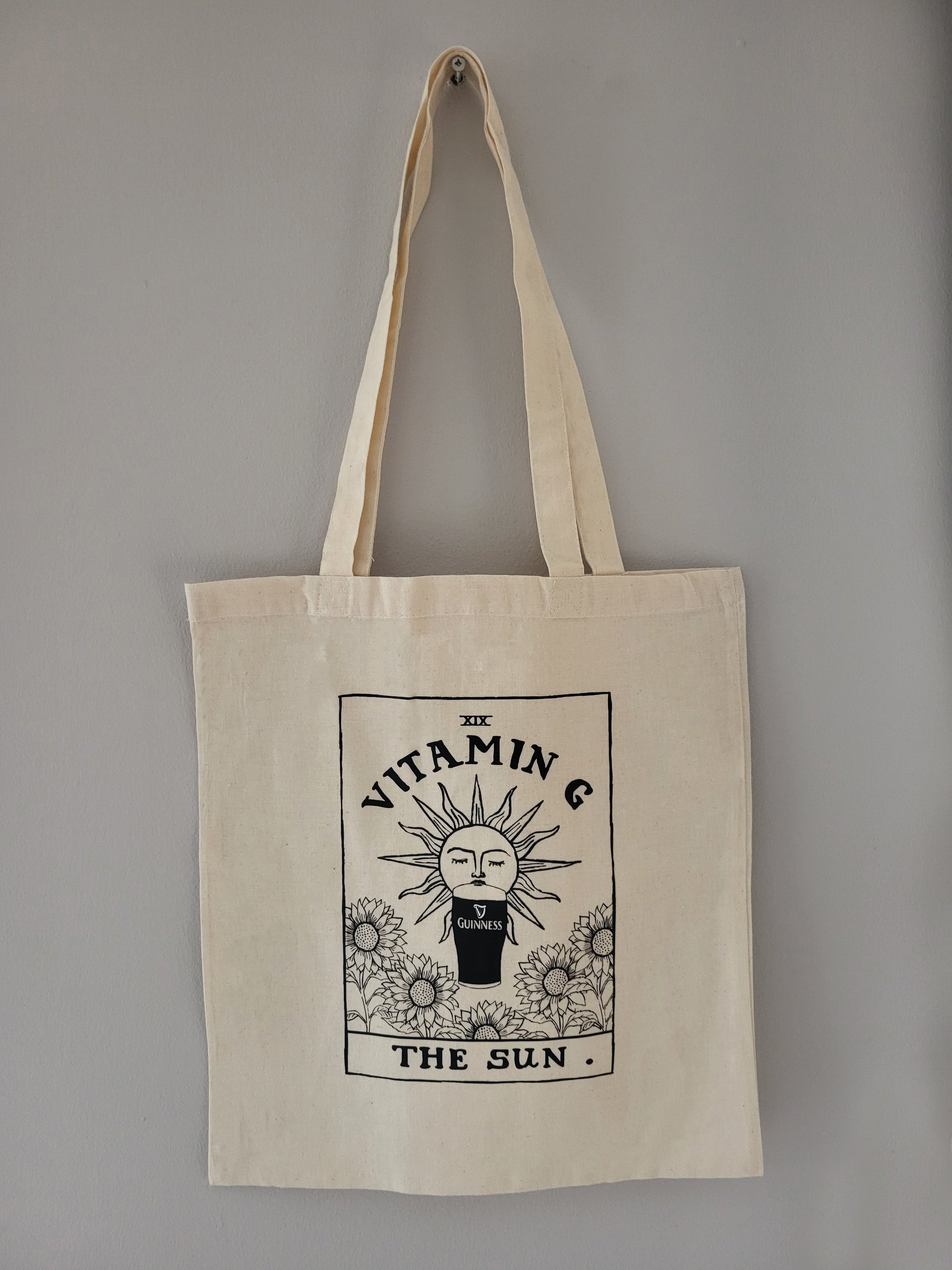 Vitamin G - Guinness | Irish Tarot Card Graphic Tote Bag alternative view | Mauds Studio